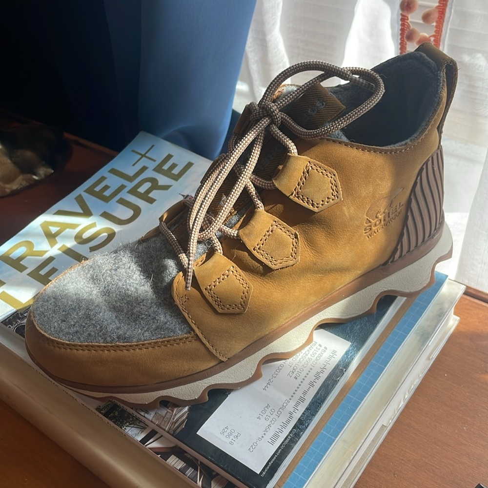 Tan and Gray Sneakers - Picture 3 of 3